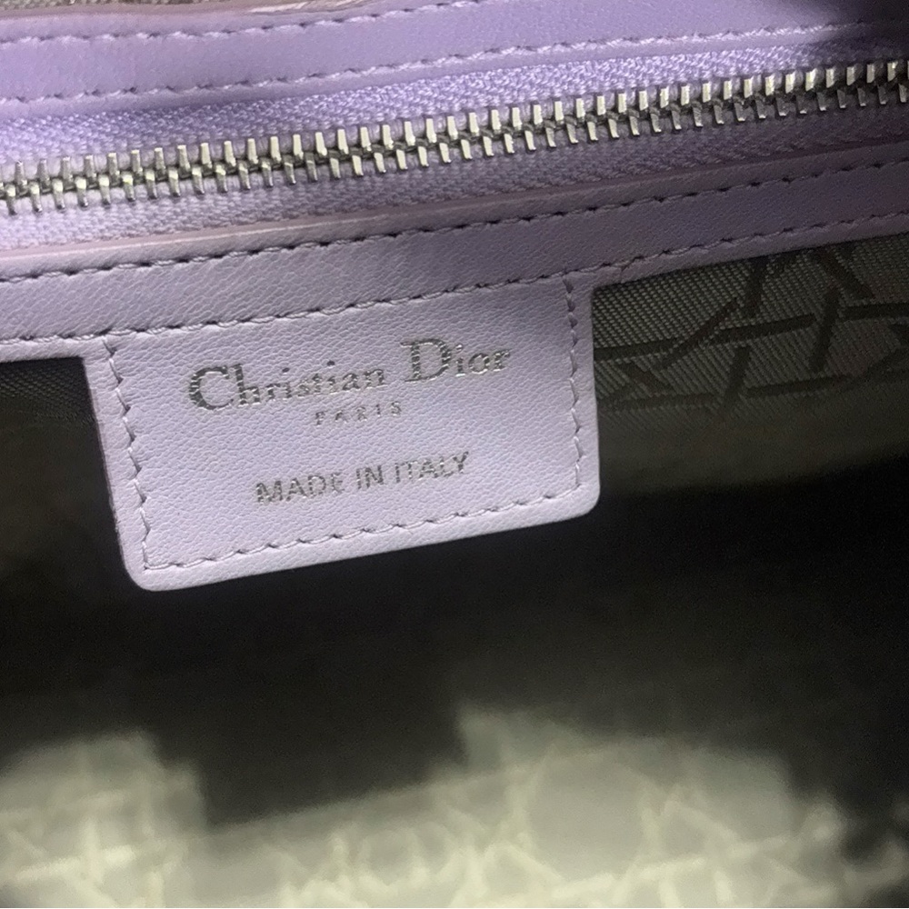 Christian DIOR Lavender Cannage Lady Dior Bag - Picture 8 of 13